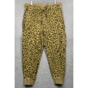 Joy Lab Women’s XL Sweatpants Cheetah Print Olive Green Athletic Leisure NEW NWT